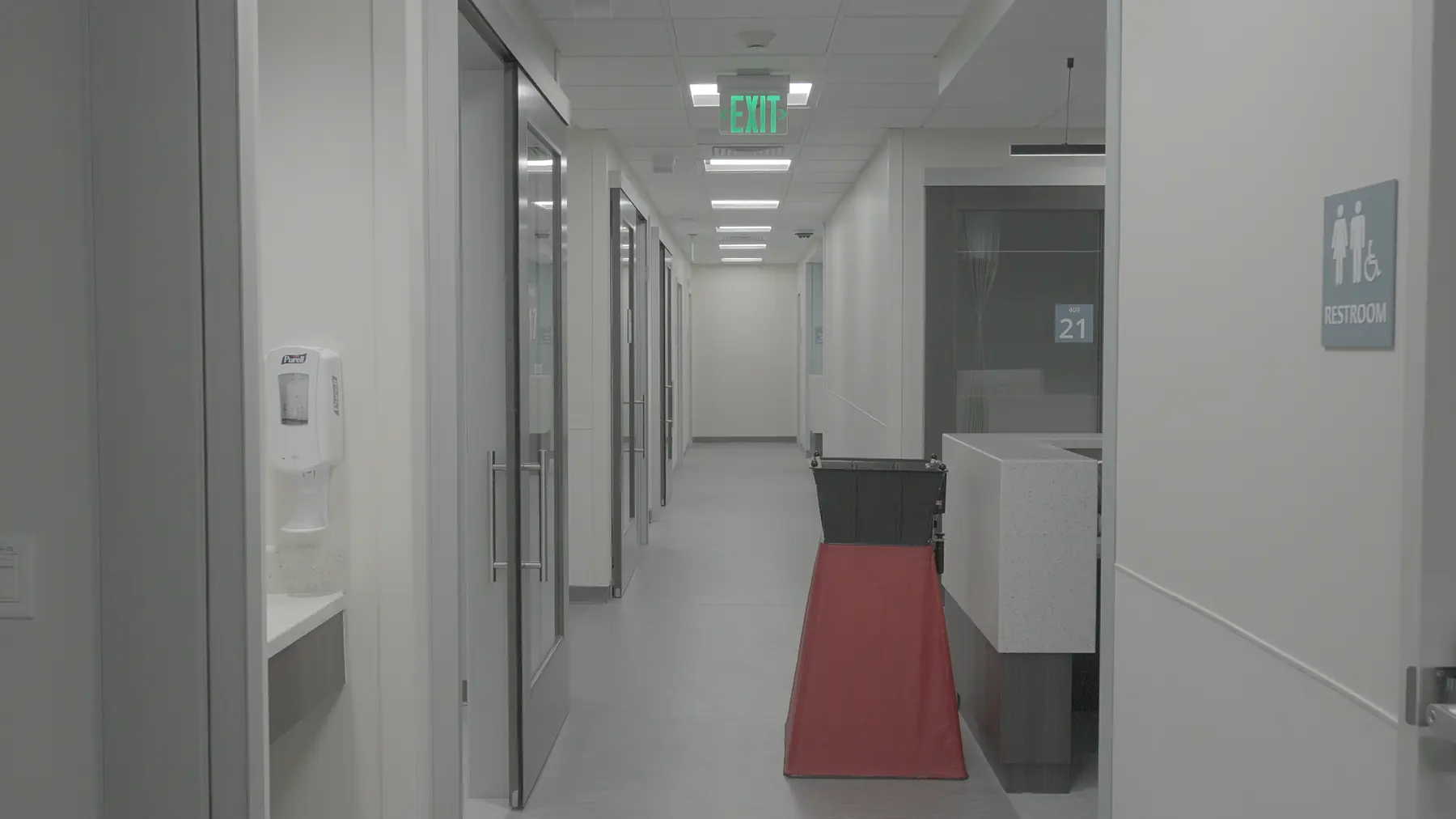 A completed healthcare interior representing JZ project experience