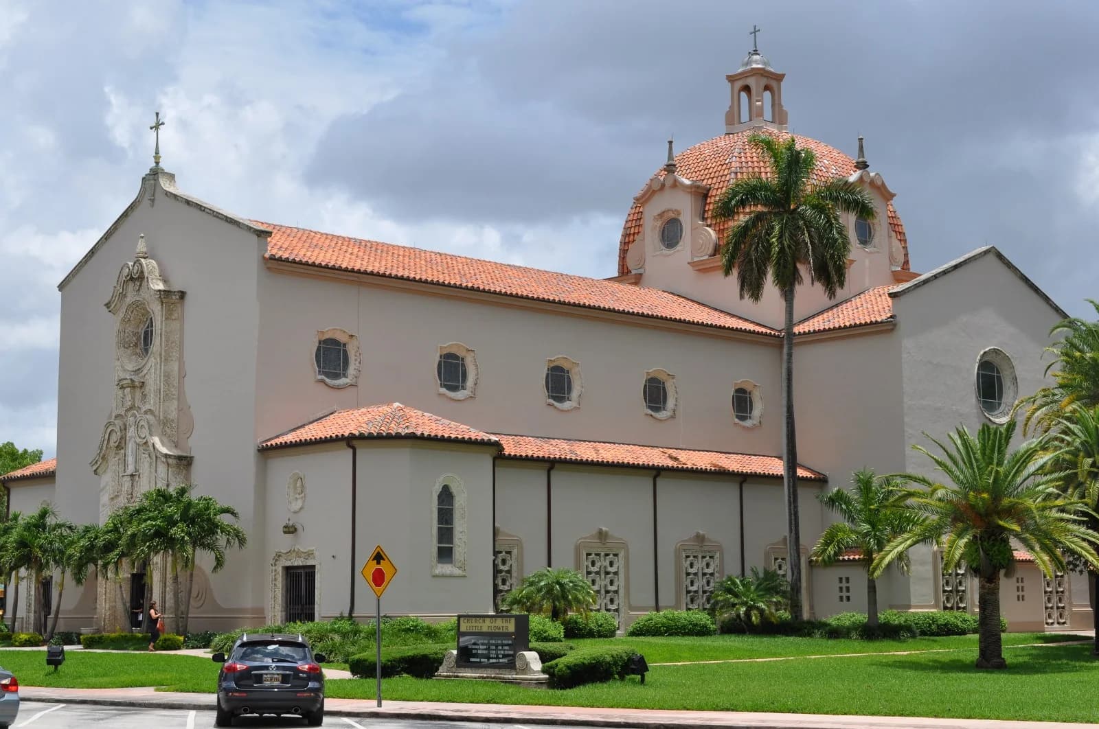 Church exterior with a bell tower