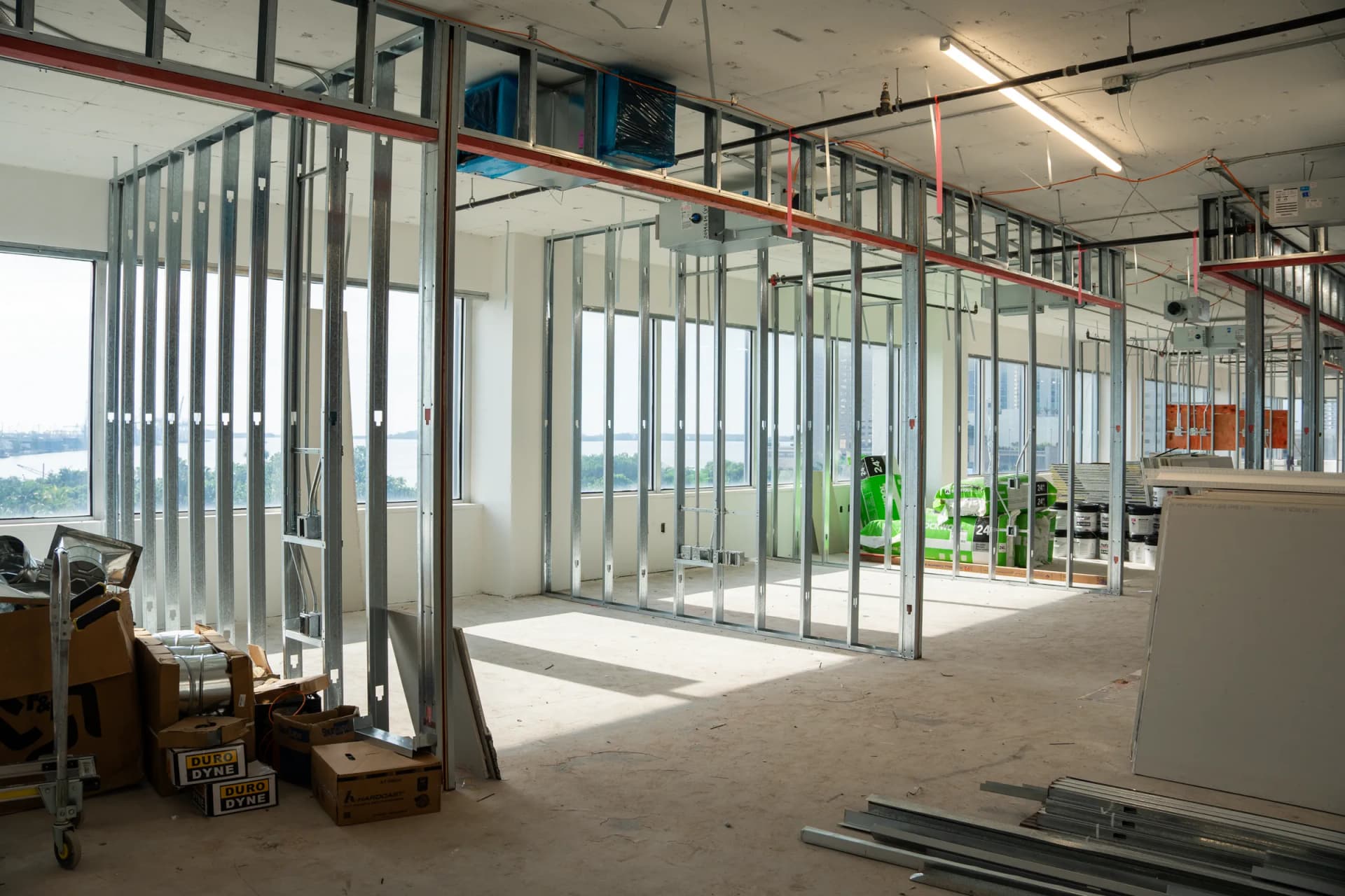 Metal stud framing and interior wall assemblies